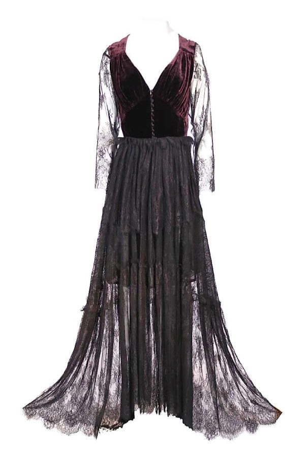Spitzenkleid Abendkleid Samt mieten
