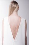 Art Deco Fluidity Lariat Necklace